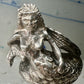 Vintage Mermaid ring size 10 nautical ocean sterling silver women men