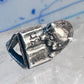 Cat ring reading fish book Kabana sterling silver band size 5 girls women