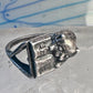 Cat ring reading fish book Kabana sterling silver band size 5 girls women