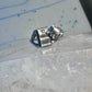 Cat ring reading fish book Kabana sterling silver band size 5 girls women