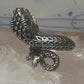 Vintage snake ring animal band size 5.5 sterling silver women