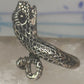 Vintage snake ring animal band size 5.5 sterling silver women