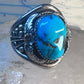 Navajo ring turquoise sterling silver band size 12.25 girls women