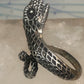 Vintage snake ring animal band size 5.5 sterling silver women