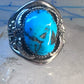 Navajo ring turquoise sterling silver band size 12.25 girls women