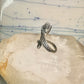 Vintage snake ring animal band size 5.5 sterling silver women