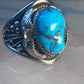 Navajo ring turquoise sterling silver band size 12.25 girls women