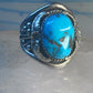 Navajo ring turquoise sterling silver band size 12.25 girls women