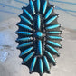 Zuni ring long turquoise petite point sterling silver size 10.50 women