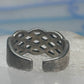 Toe Ring Celtic band Sterling Silver Size 2.50