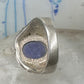 Blue Hills Gold ring Blue lapis band leaves size 9.75 sterling silver women men