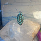 Zuni ring long turquoise petite point sterling silver size 10.50 women