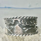 Mountains Clouds ring size 5 three D band southwest sterling silver women boys