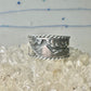 Mountains Clouds ring size 5 three D band southwest sterling silver women boys