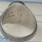 Vintage Signed LT Leroy Thomas Navajo Sterling Silver Multi-Stone Inlay Ring - Size 13