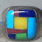 Turquoise ring Zuni inlay coral sterling silver size 9 women men