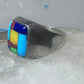 Turquoise ring Zuni inlay coral sterling silver size 9 women men