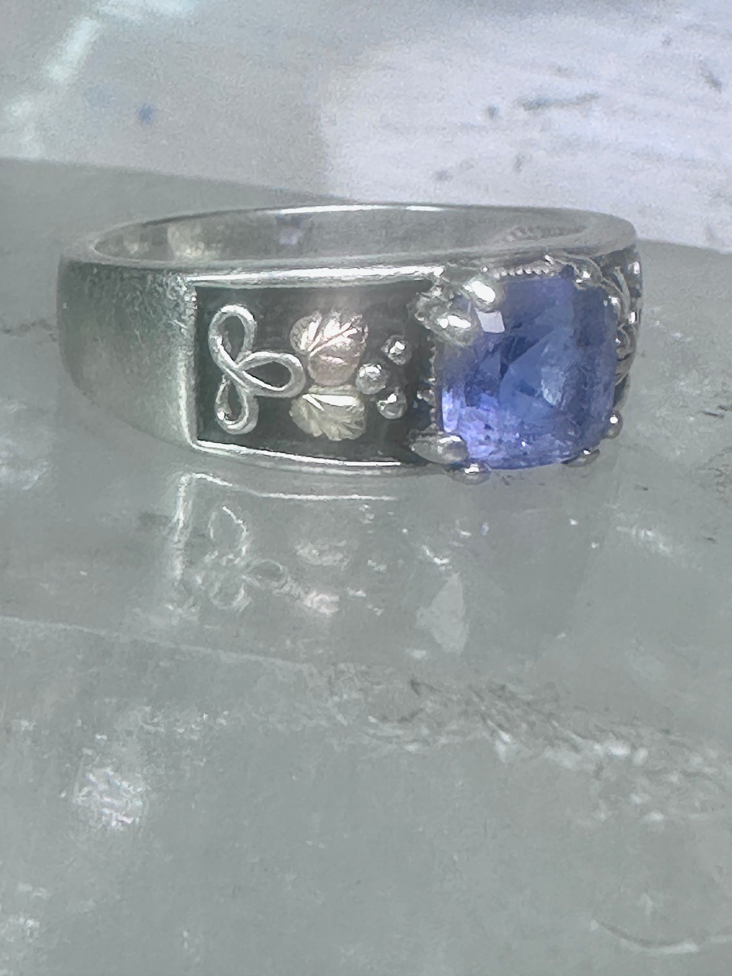 Black Hills Gold Ring wedding band size 9.50 sterling silver men women