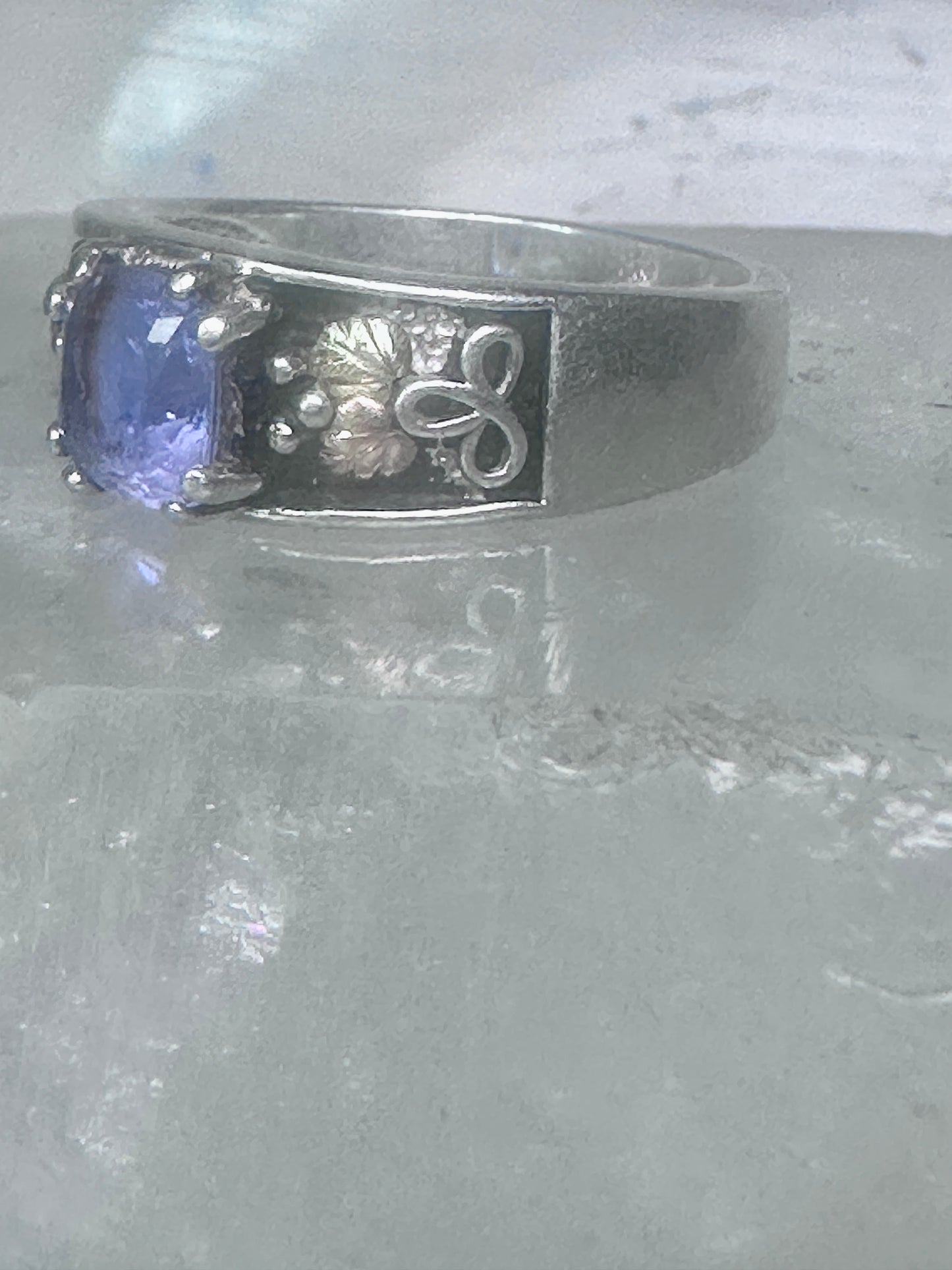 Black Hills Gold Ring wedding band size 9.50 sterling silver men women