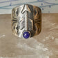 Vintage Southwest blue lapis lazuli arrow size 6.25 sterling silver women men