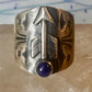 Vintage Southwest blue lapis lazuli arrow size 6.25 sterling silver women men