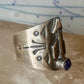 Vintage Southwest blue lapis lazuli arrow size 6.25 sterling silver women men