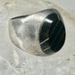 Onyx ring Taxco Mexico size 10 sterling silver women men