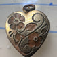 Heart Valentine Day Vintage Photo Locket floral flowers women pendant