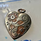 Heart Valentine Day Vintage Photo Locket floral flowers women pendant