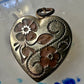 Heart Valentine Day Vintage Photo Locket floral flowers women pendant