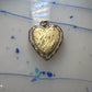 Heart Valentine Vintage Photo Locket floral leaves women 1/20 12K GF pendant