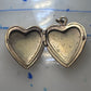 Heart Valentine Vintage Photo Locket floral leaves women 1/20 12K GF pendant