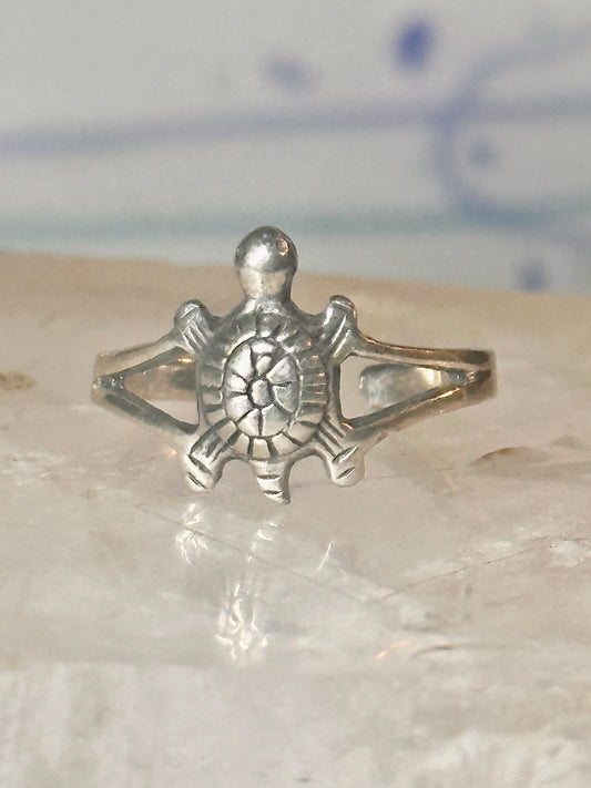 Vintage Turtle toe ring size 2.5 sterling silver women girls