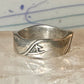 Vintage surfer waves ring size 8.75 sterling silver women girls
