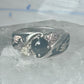 Black Hills Gold Ring onyx wedding leaves band size 6 sterling silver men women
