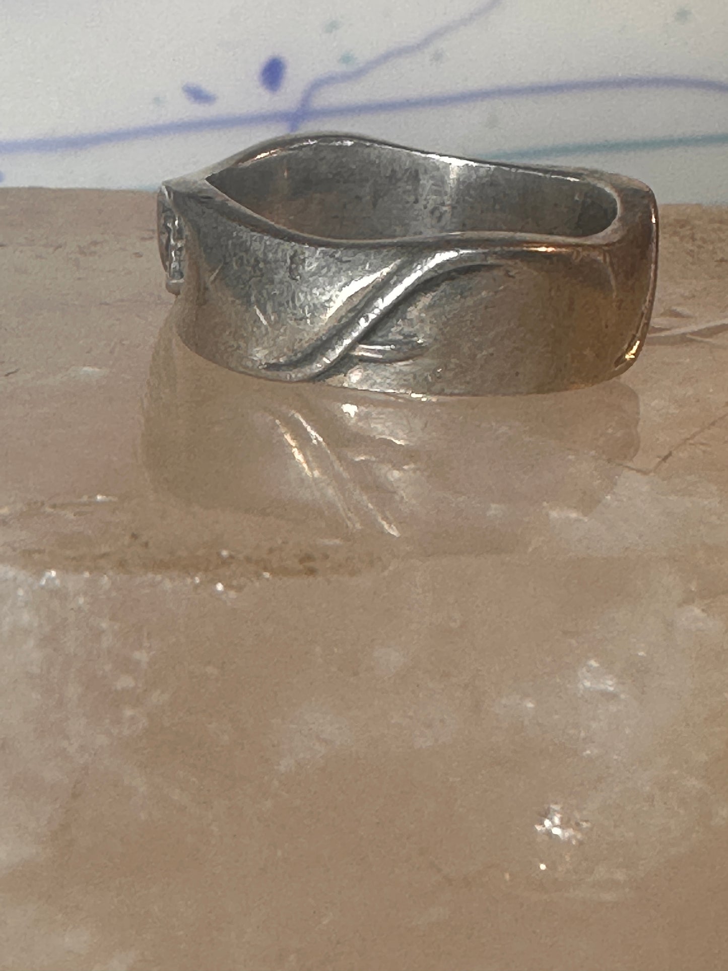 Vintage surfer waves ring size 8.75 sterling silver women girls