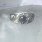 Black Hills Gold Ring onyx wedding leaves band size 6 sterling silver men women
