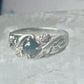 Black Hills Gold Ring onyx wedding leaves band size 6 sterling silver men women