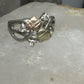 Black Hills Gold ring size 6 leaves CZ band 12K gold over sterling silver  women
