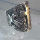Cross ring cigar band knuckle religious sterling silver size 7.50 women
