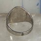 Cowboy ring boy band horseshoe horse size 6.75 sterling silver 50's women boys girls
