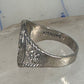 Cowboy ring boy band horseshoe horse size 6.75 sterling silver 50's women boys girls