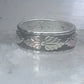 Black Hills Gold Ring wedding leaves band size 5.25 sterling silver women pinky