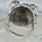 Vintage Sterling Silver Greek Medusa Gorgon Face High Relief Statement Ring Size 6 12g