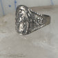 Cowboy ring boy band horseshoe horse size 6.75 sterling silver 50's women boys girls