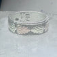Black Hills Gold Ring wedding leaves band size 5.25 sterling silver women pinky