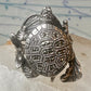 Turtle ring marcasites band size 7.25 sterling silver women