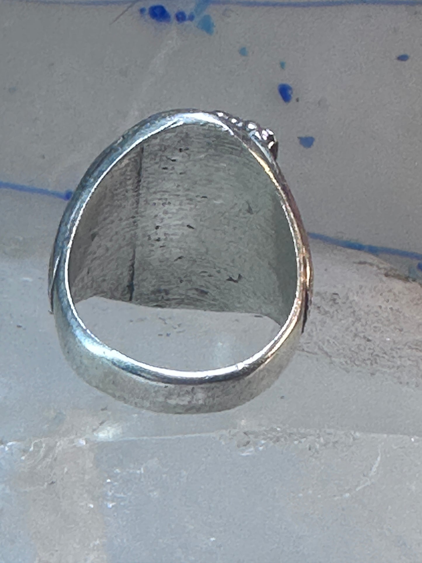 Eagle ring southwest turquoise coral southwest sterling silver size 11.75 women men