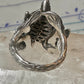 Turtle ring marcasites band size 7.25 sterling silver women
