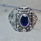 Poison ring boho purple stone sterling silver size 8 women girls